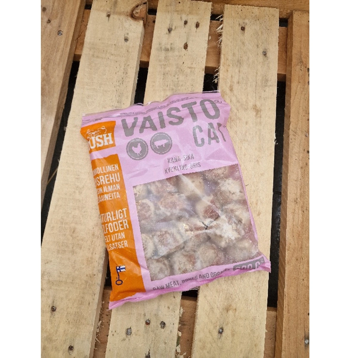 MUSH Vaisto kat Kylling Gris Pink 800 g